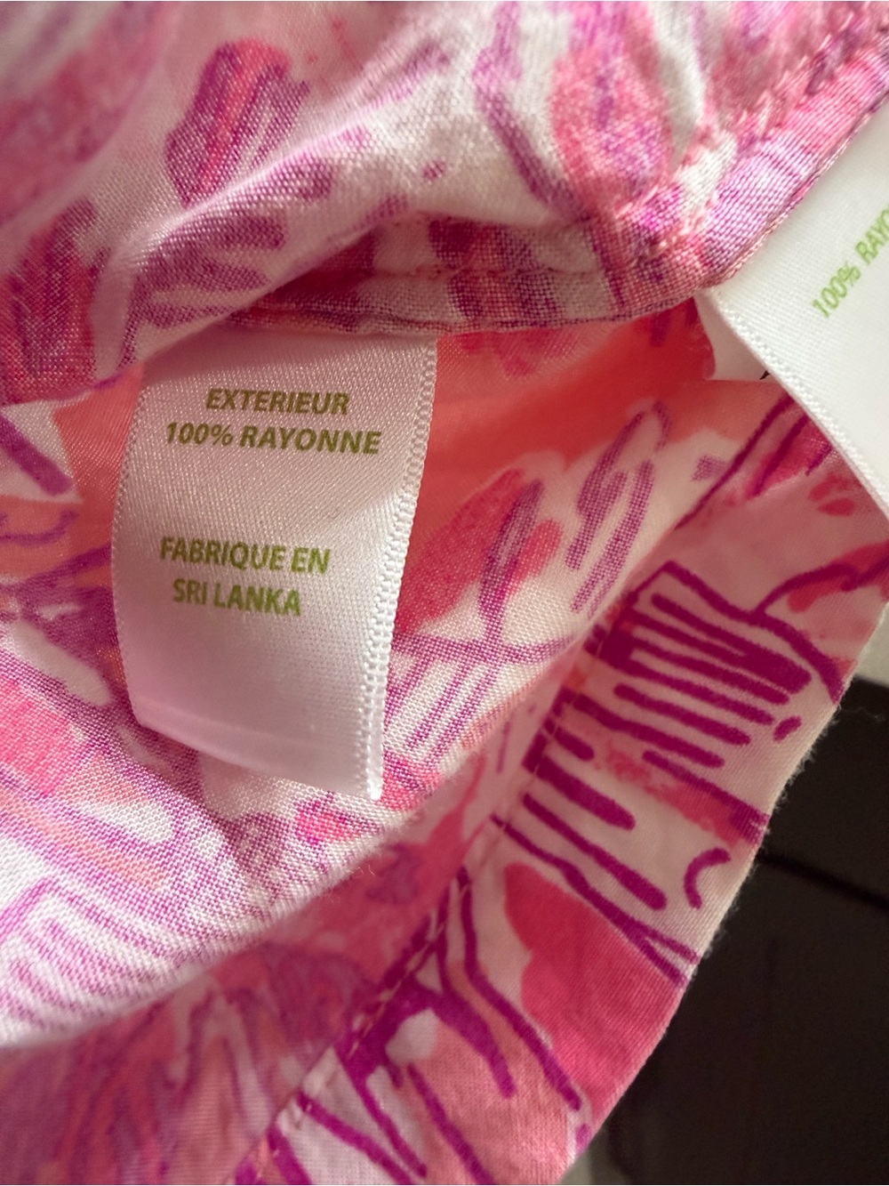 Lilly Pulitzer Pink & White Tropical Print Tunic - Picture 8 of 9